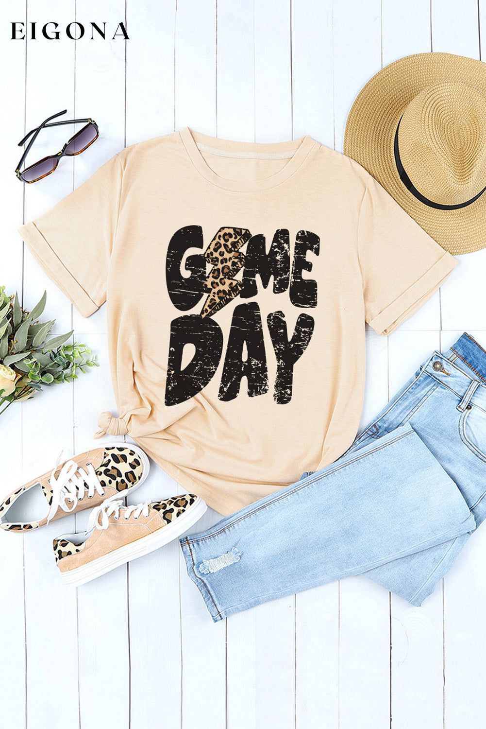 GAME DAY Graphic Short Sleeve T-Shirt clothes Ship From Overseas SYNZ t-shirt top trend
