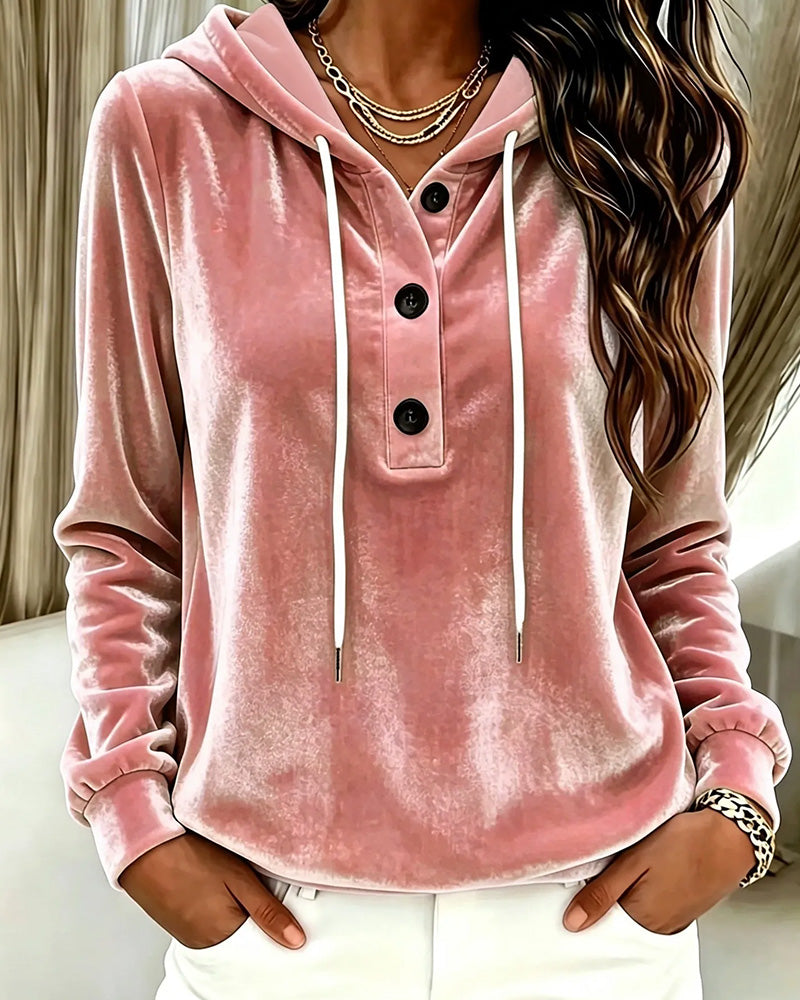 Hooded Long Sleeve Top