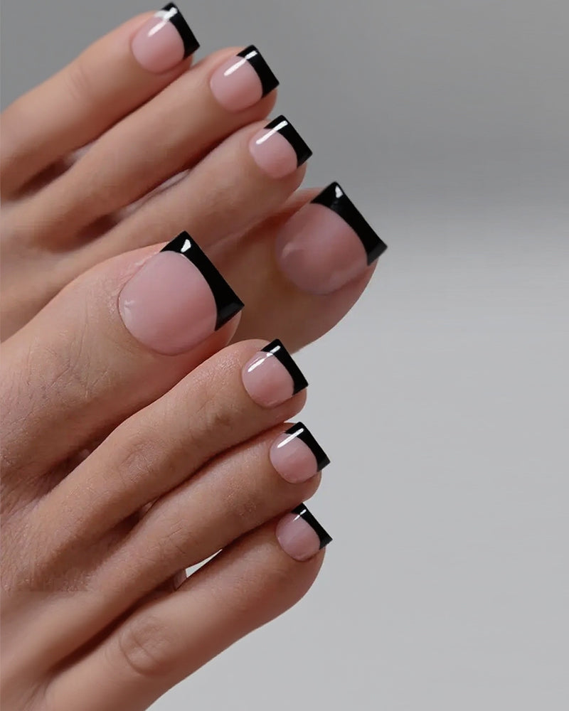 French Short Nude Toe Nails