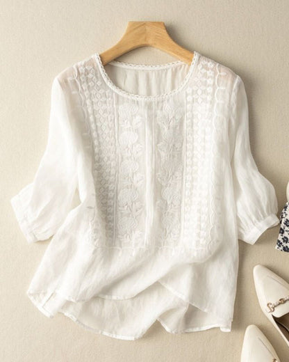 Retro Breathable Crew Neck T-Shirt