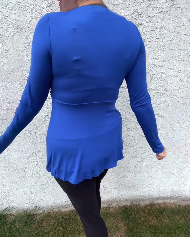 Sexy Deep V Twist Top