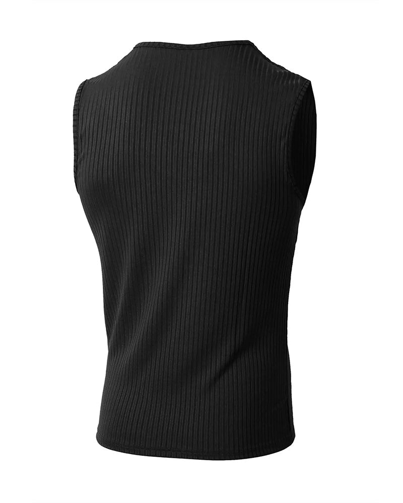 Men's Solid Color Sports Casual Tank Top