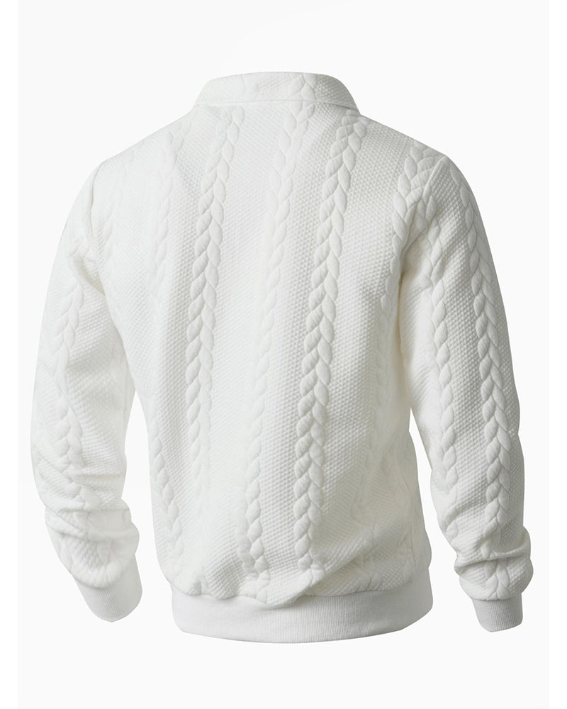 Lapel Half Zipper Casual Hoodie 2024 f/w hoodies & sweatshirts (men) spring
