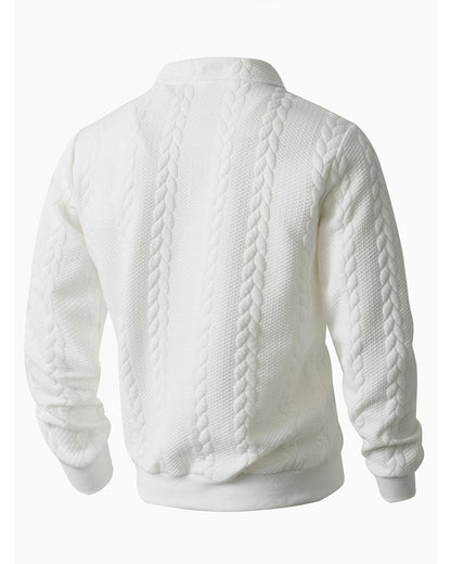 Lapel Half Zipper Casual Hoodie 2024 f/w hoodies & sweatshirts (men) spring