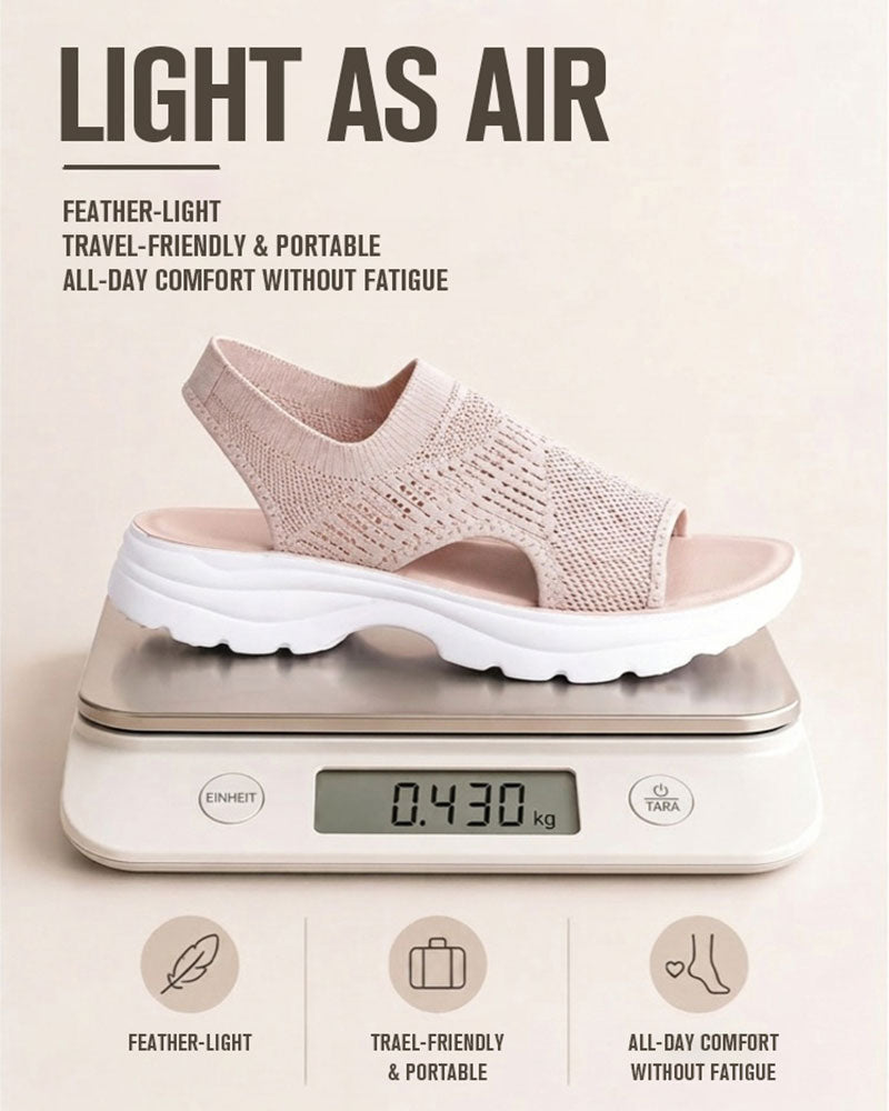 Breathable Mesh Platform Sandals