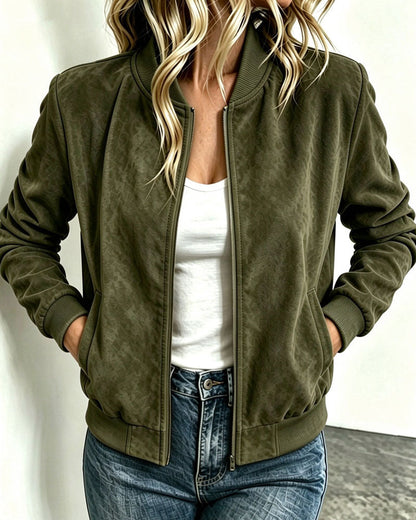 Solid Color Long Sleeve Coat