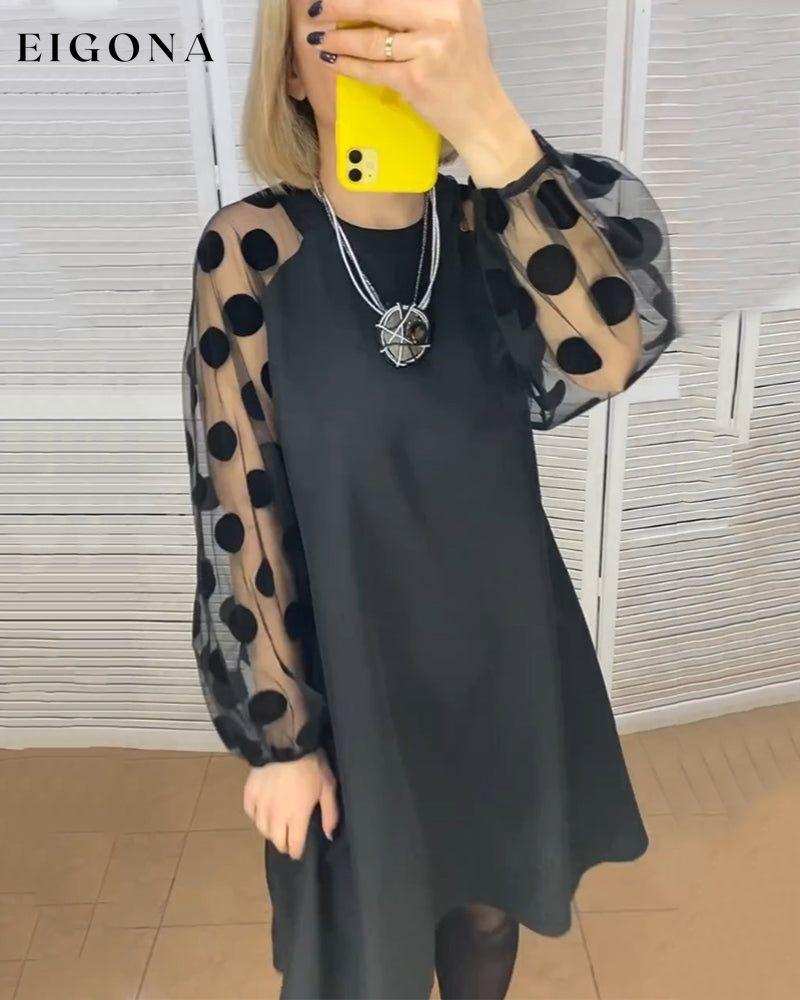 Elegant polka dot pattern dress 2023 f/w Casual Dresses Clothes Dresses elegant dress