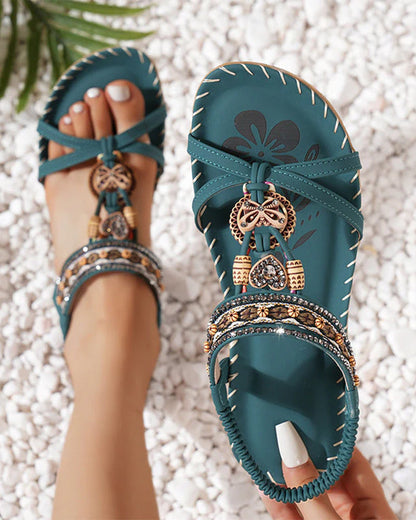 Bohemian Open-Toe Sandals