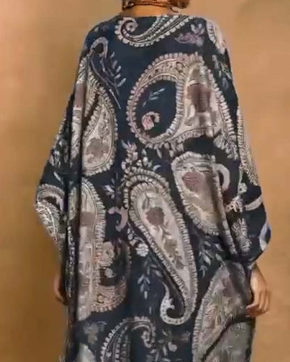 Art Floral Print Short Loose Fit Dress