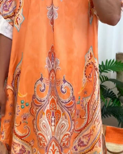 Kleid mit Retro-Reversdruck