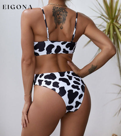 Cow Animal Print One-piece Swimsuit beach wear bikini clothes one piece Ship From Overseas swimwear SYNZ