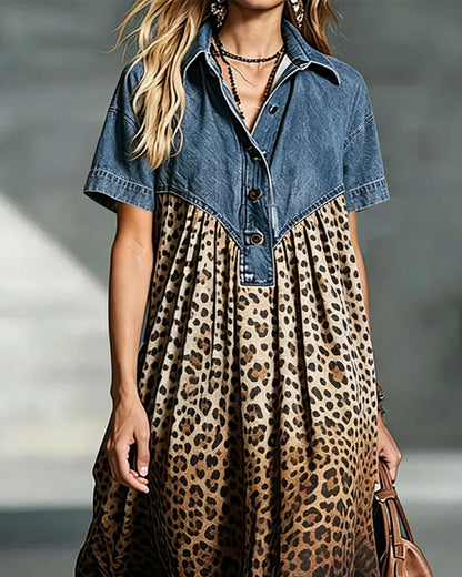 Animal Print Casual Dress