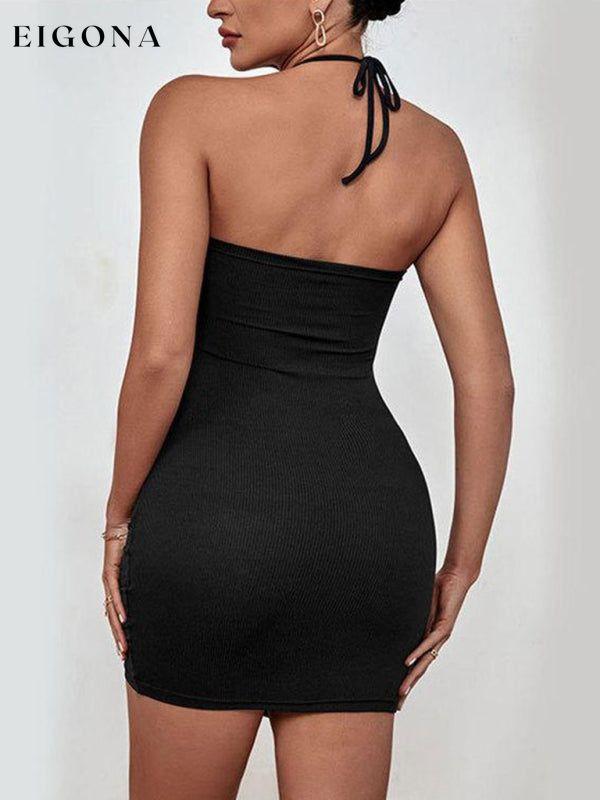 Sling nightclub women's European and American sexy backless dress Clothes