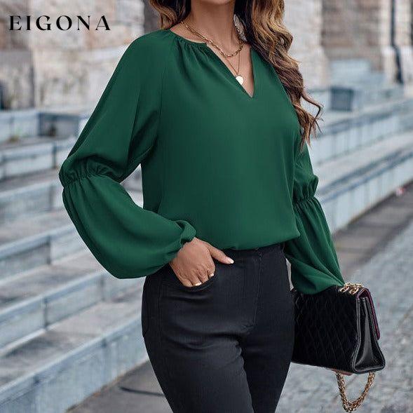 V-neck loose casual autumn and winter women's tops clothes long sleeve shirt long sleeve shirts long sleeve tops shirts tops Tops/Blouses
