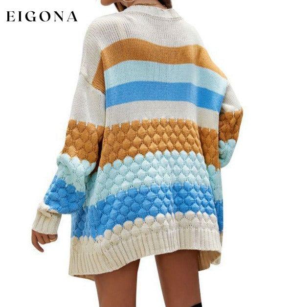 New loose mid-length top autumn and winter outside knitted cardigan cardigan cardigans clothes Sweater sweaters