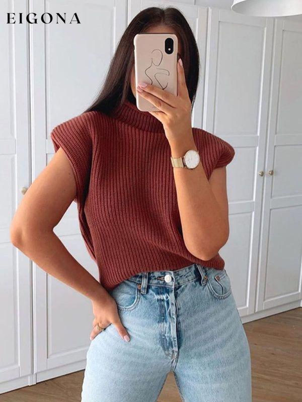 New solid color sexy turtleneck short-sleeved sweater top clothes shirt shirts short sleeve top tops