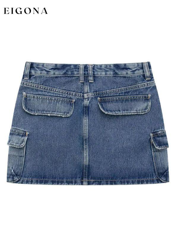 Women's Slim Fit Workwear Denim Skirt bottoms Clothes kakaclo skirt skirts Women's Bottoms