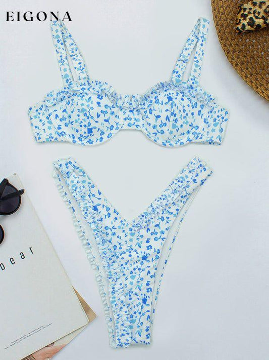 New lace floral bikini swimsuit fashionable swimwear clothes swim swimsuit