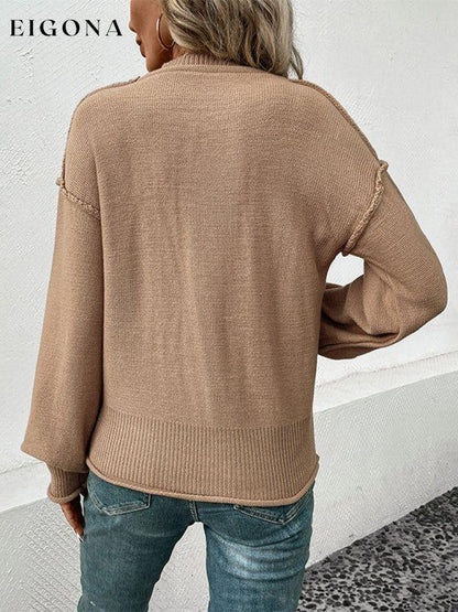 New long sleeve solid color autumn sweater clothes clothing long sleeve shirts long sleeve top shirt shirts