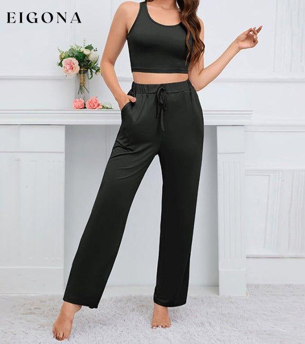 Women's home casual knitted three-piece set clothes lounge lounge wear lounge wear sets loungewear loungewear sets pajamas sets
