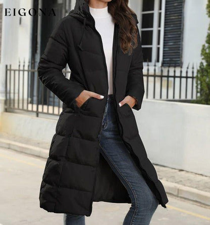 New winter mid-length slim cotton jacket warm down cotton Long Puffer Winter Coat jacket Black clothes Jacket Coat Jackets & Coats