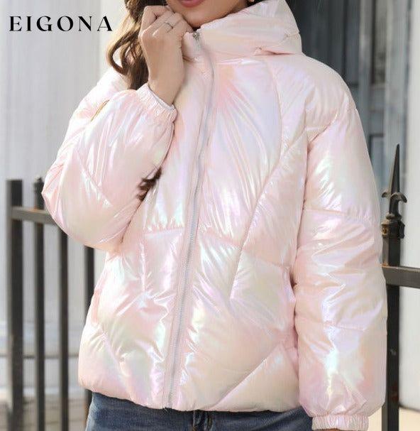 New Fashionable Shiny Cotton Hooded Bread Jacket Warm Cotton Jacket