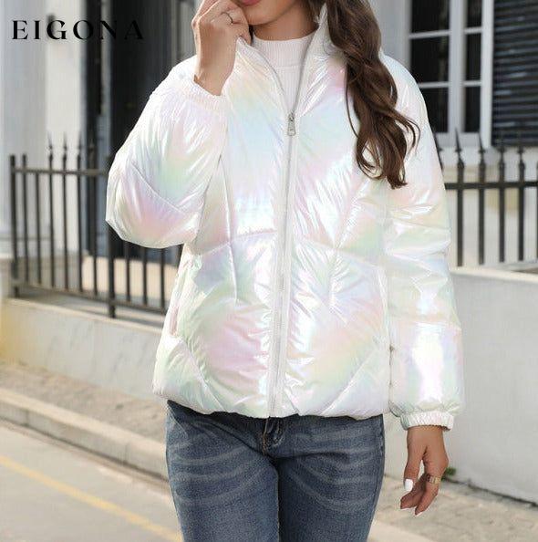 New Fashionable Shiny Cotton Hooded Bread Jacket Warm Cotton Jacket clothes