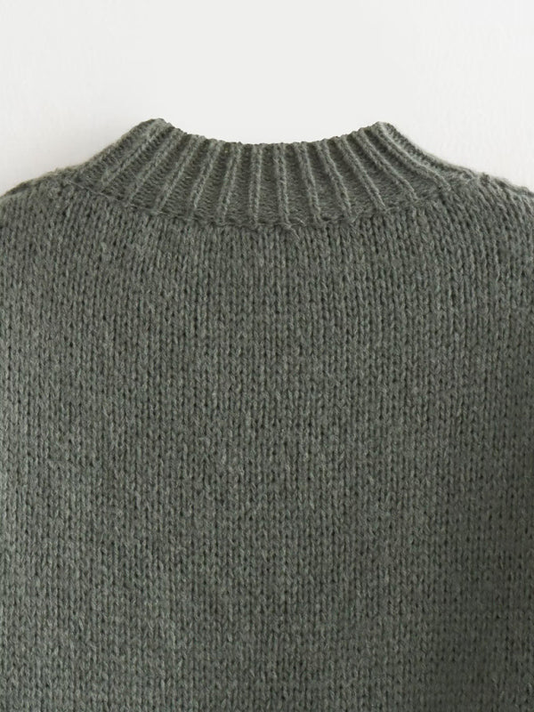 Women's Street Fashion Seamless Long Sleeve Loose Knit Fashion Sweater clothes Sweater sweaters Sweatshirt