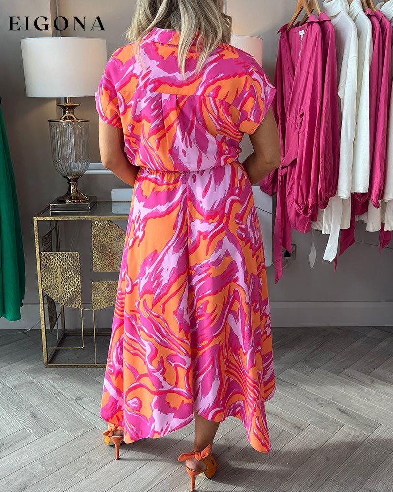Amber Pink & Orange Dress 23BF Casual Dresses Clothes Dresses Summer