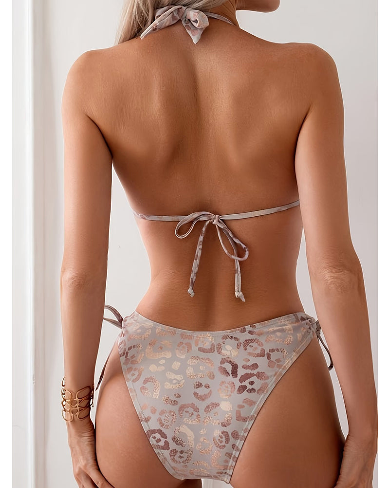 Resort Style V-Neck String Bikini