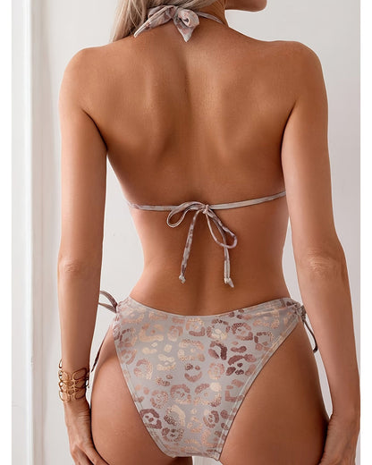 Resort Style V-Neck String Bikini