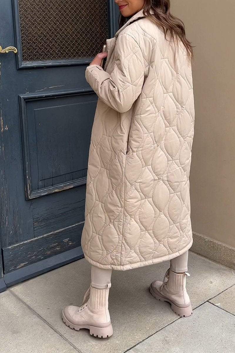 Women's Casual Lapel Single-breasted Coat Coats Cotton Top