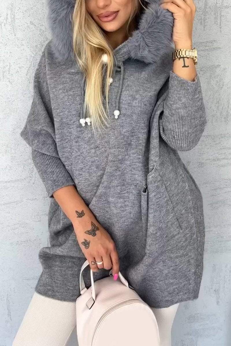 Women's Casual Hooded Long-sleeved Sweater Cotton Sweatshirts & Hoodies Top