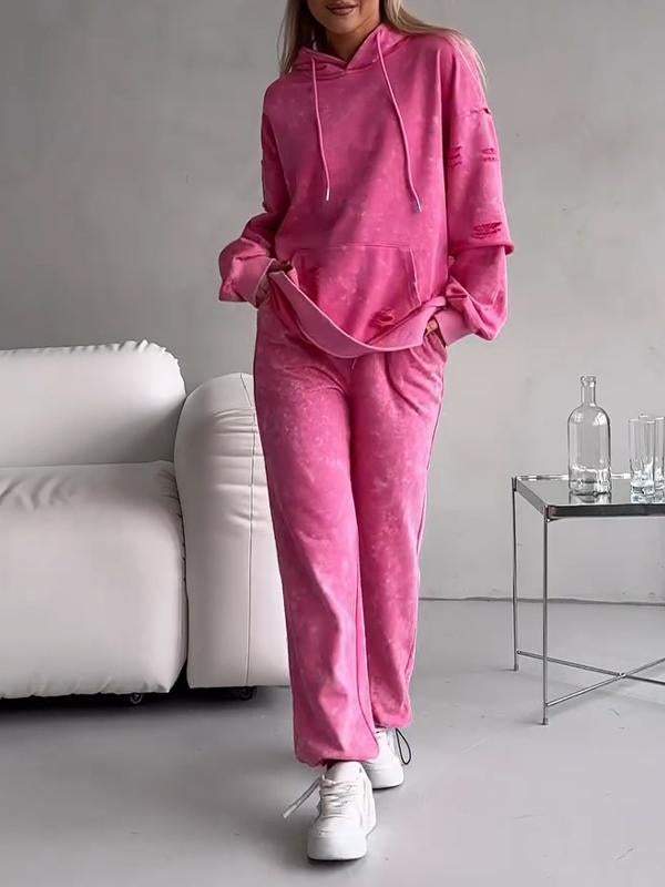 Women's Hooded Copper Sweatshirt Two-piece Set Cotton Suit Two-piece Suit