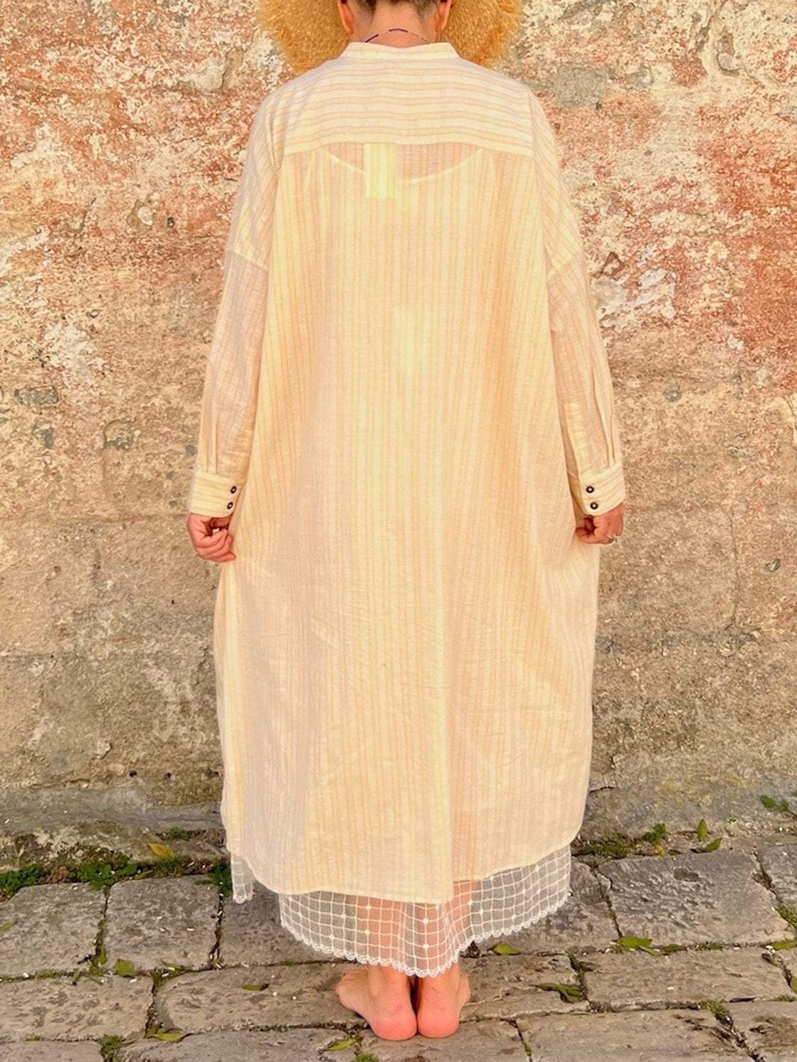 Women's Casual Cotton And Linen Dress Dress