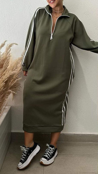 Solid Color Loose Dress for Women Casual Dress dress