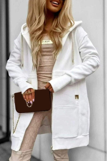 Women's Long Sleeve Hooded Coat Coats Tops