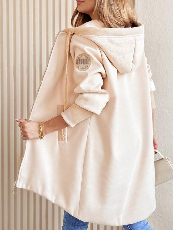 Women's Hooded Long-sleeved Casual Fashion Jacket Coats Tops