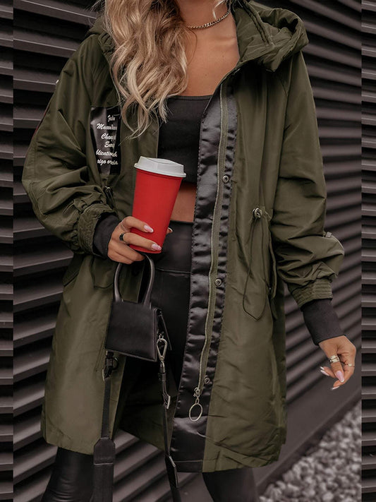 Women's Hooded Long Sleeve Jacket Coats Tops