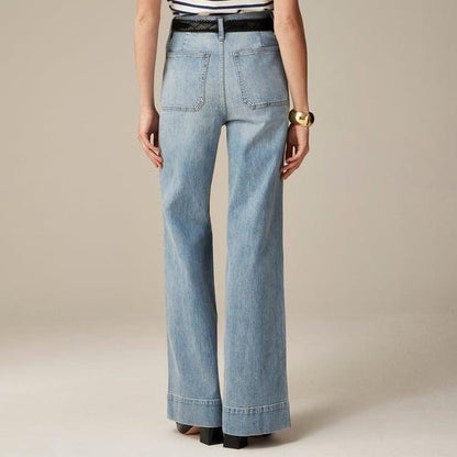 Tummy Control Sailor Wide Leg Trouser