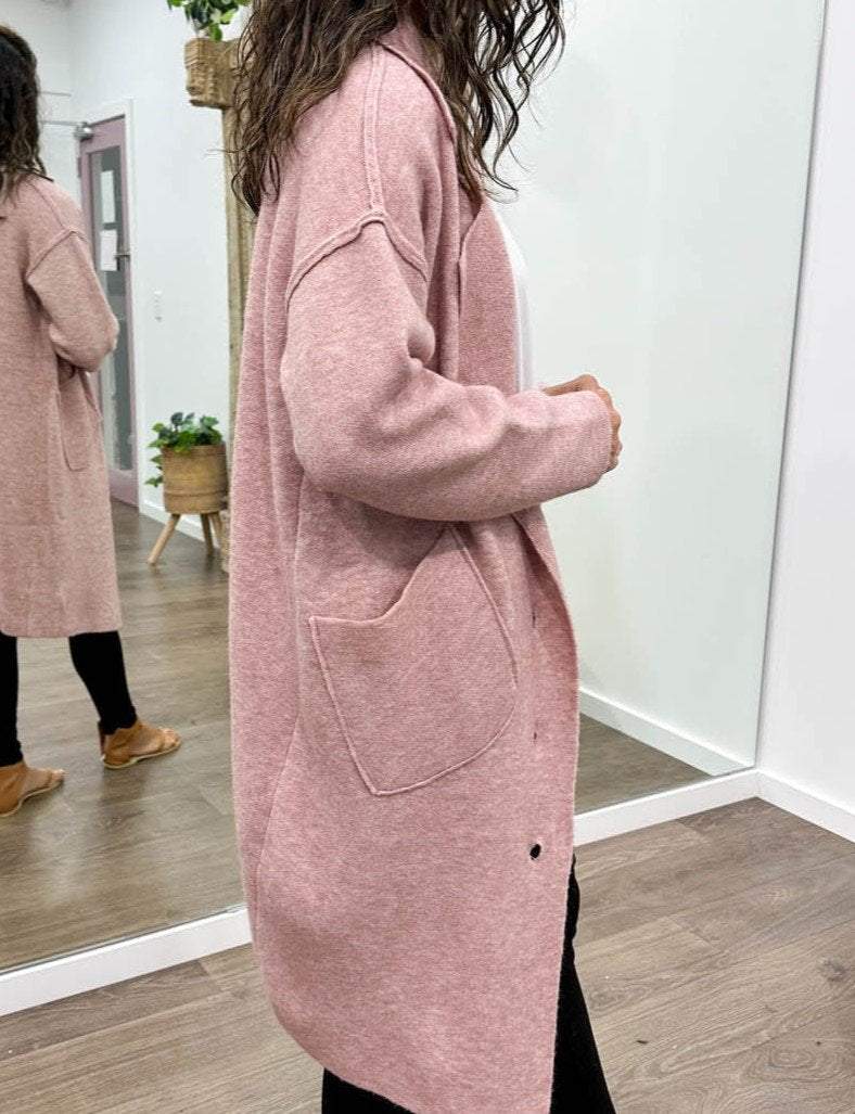 Women's Casual Solid Color Sweater Cardigan Coat coat