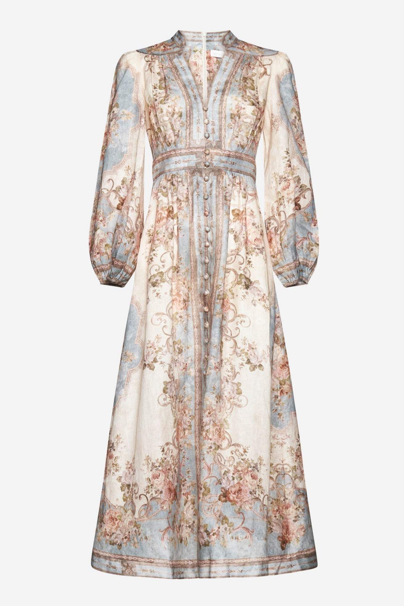 Floral Button Long Sleeve Maxi Dress Dresses New Arrivals