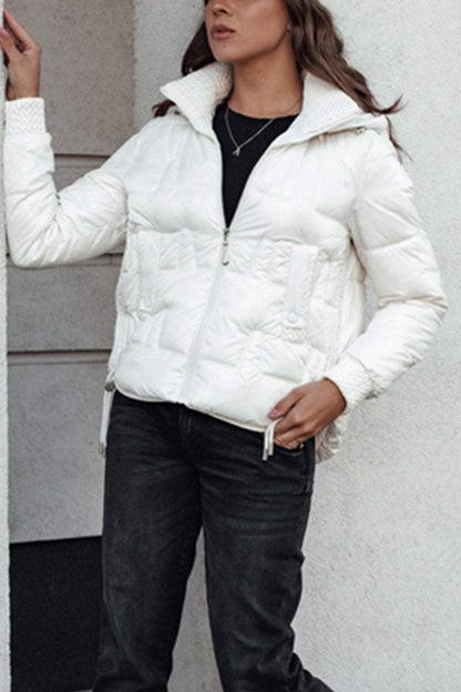 Women's Casual Hooded Short Coat Coats Cotton Top