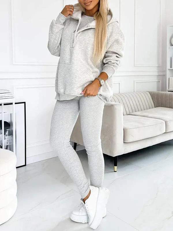 (S-5XL) Plus Size Casual and Comfortable Hooded Sweatshirt Three-piece Suit suit three-piece suit