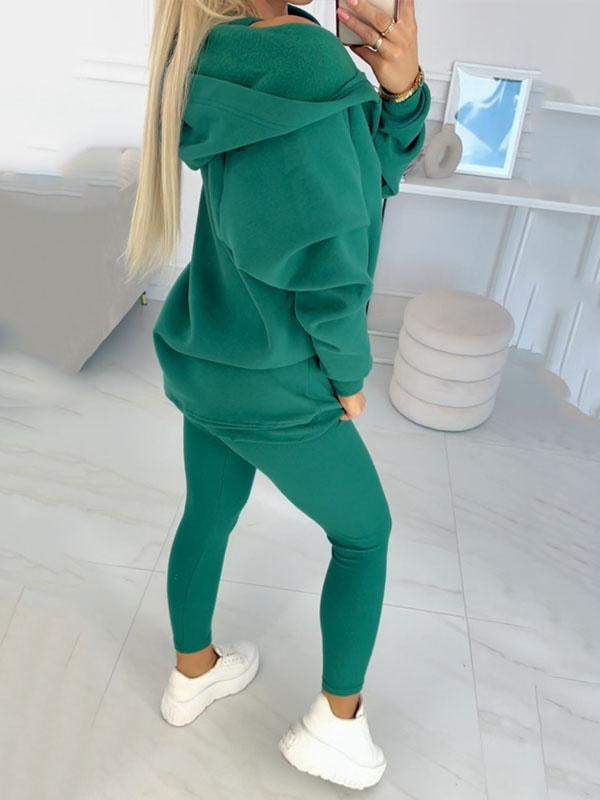 (S-5XL) Plus Size Casual and Comfortable Hooded Sweatshirt Three-piece Suit suit three-piece suit