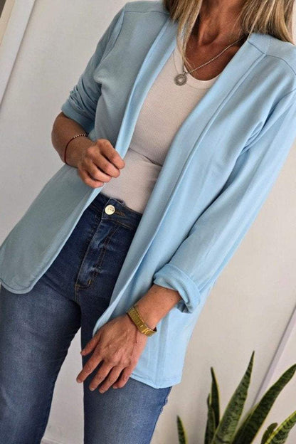 Women's Casual Solid Color Suit Jacket Coats Jacket Tops