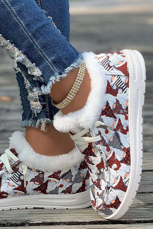 Women's Christmas printed warm cotton shoes Shoes