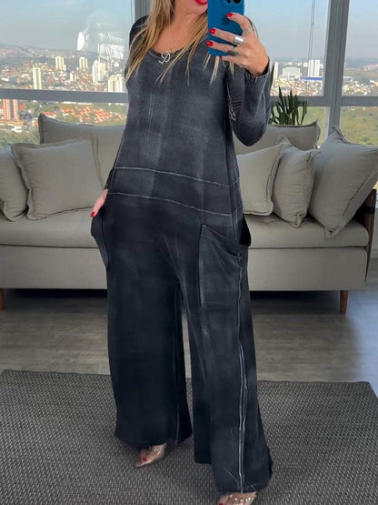 Women's Casual Pocket Jumpsuit Jumpsuit