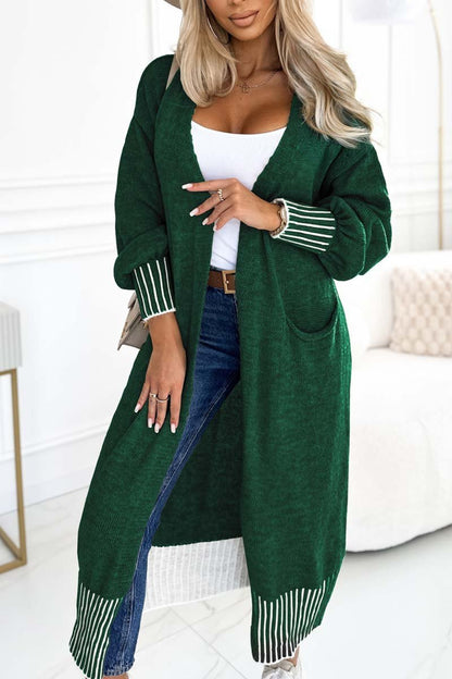 Women's casual loose solid color cardigan Cardigans Coats Tops