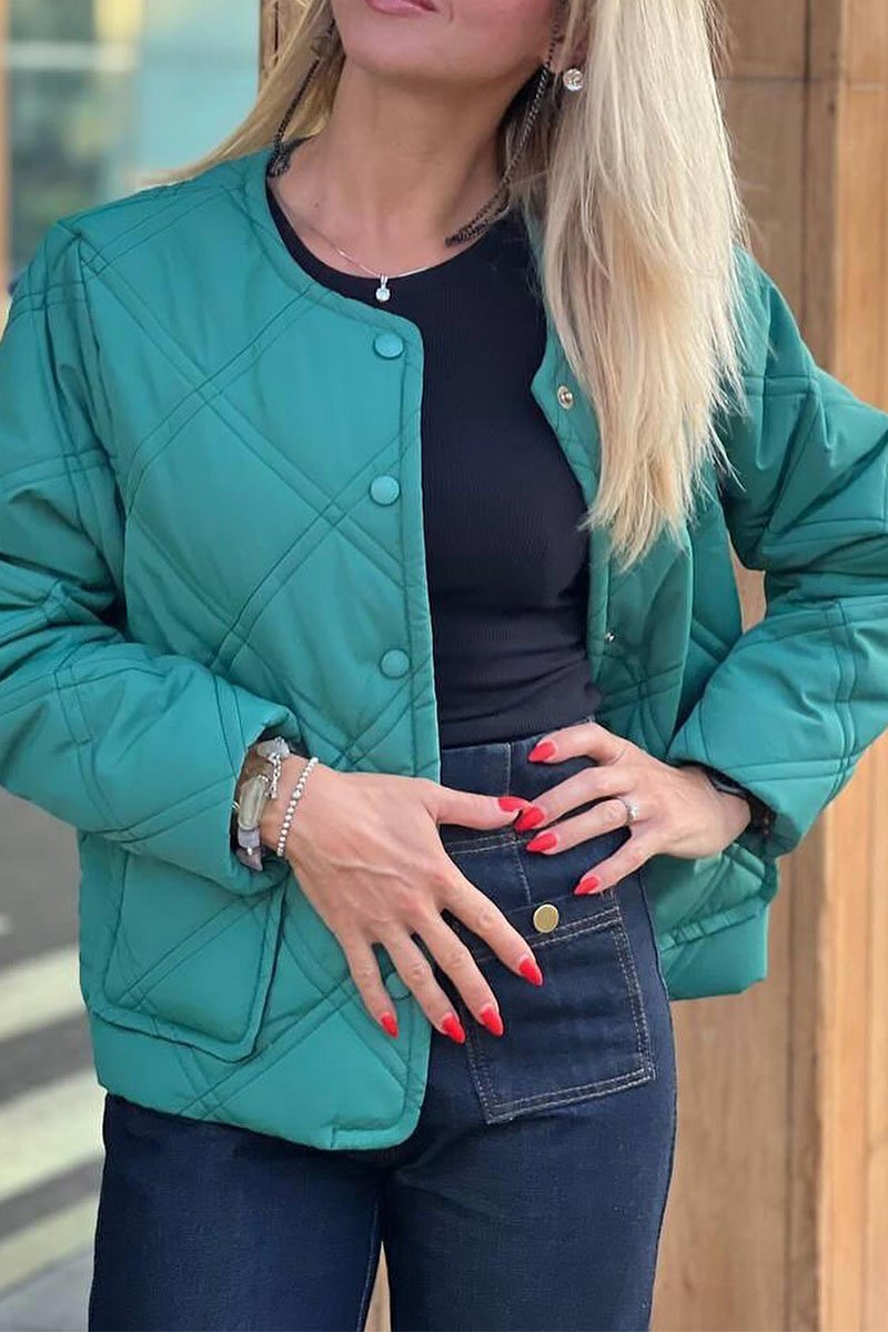 Solid Color Buttoned Casual Pocket Jacket Jacket Tops